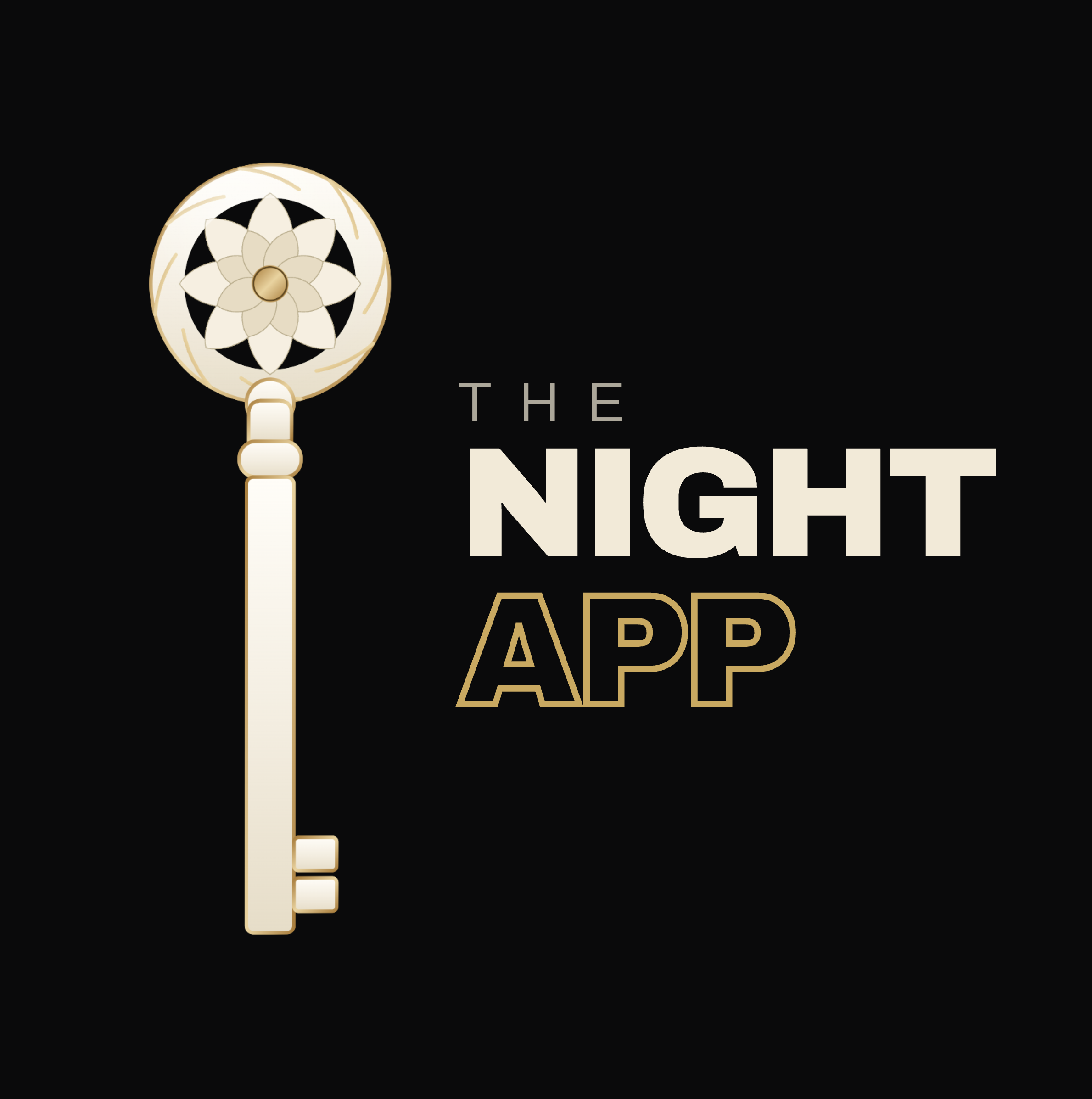 The Night App logo — the key to Marbella nightlife